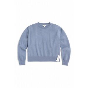 Pilcro Cashmere Crewneck Sweater S Blue Lavender Soft Knit Minimal Cropped NWT